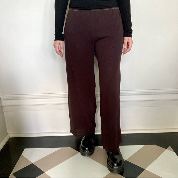 Vintage 1990's Jean Paul Gaultier chocolate brown mesh trousers. 🤎 - Picture 3 of 9